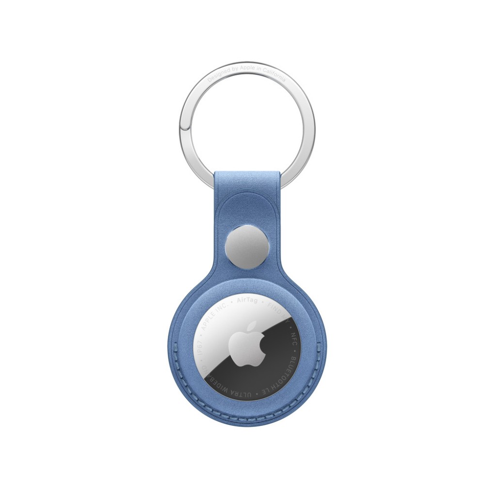 Apple AirTag FineWoven Key Ring - Wildflower Blue