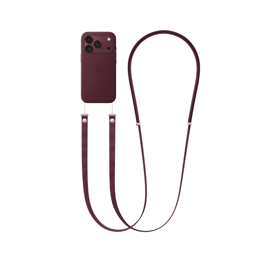 Apple Crossbody Strap - Burgundy