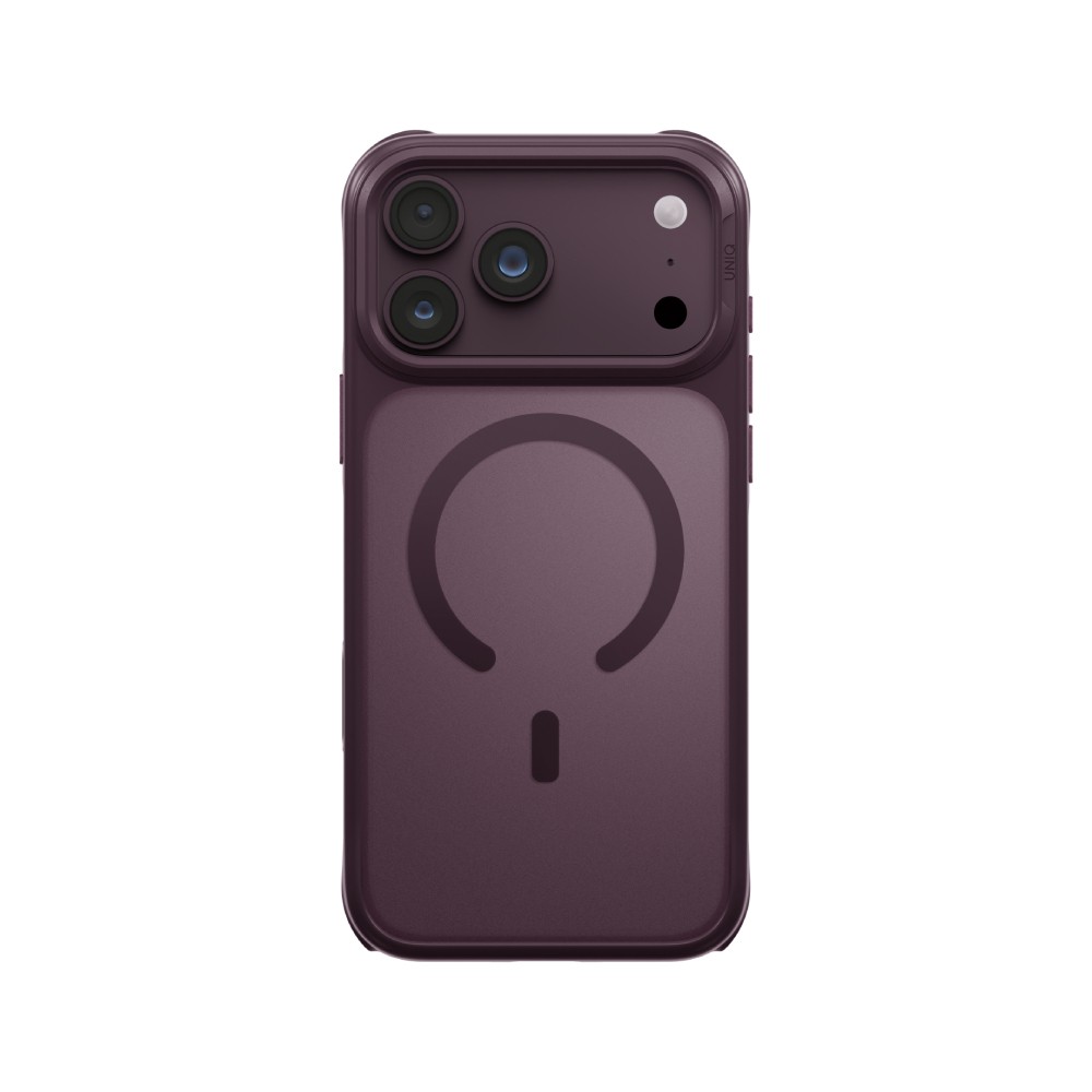 เคส Uniq iPhone 18 Pro Max Magclick Veren Burgundy Frost