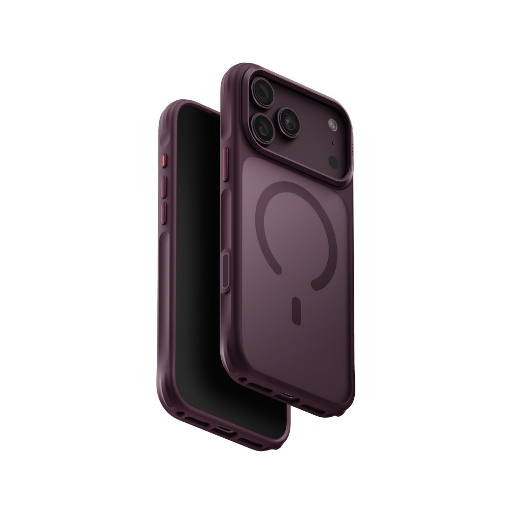 เคส Uniq iPhone 18 Pro Max Magclick Veren Burgundy Frost