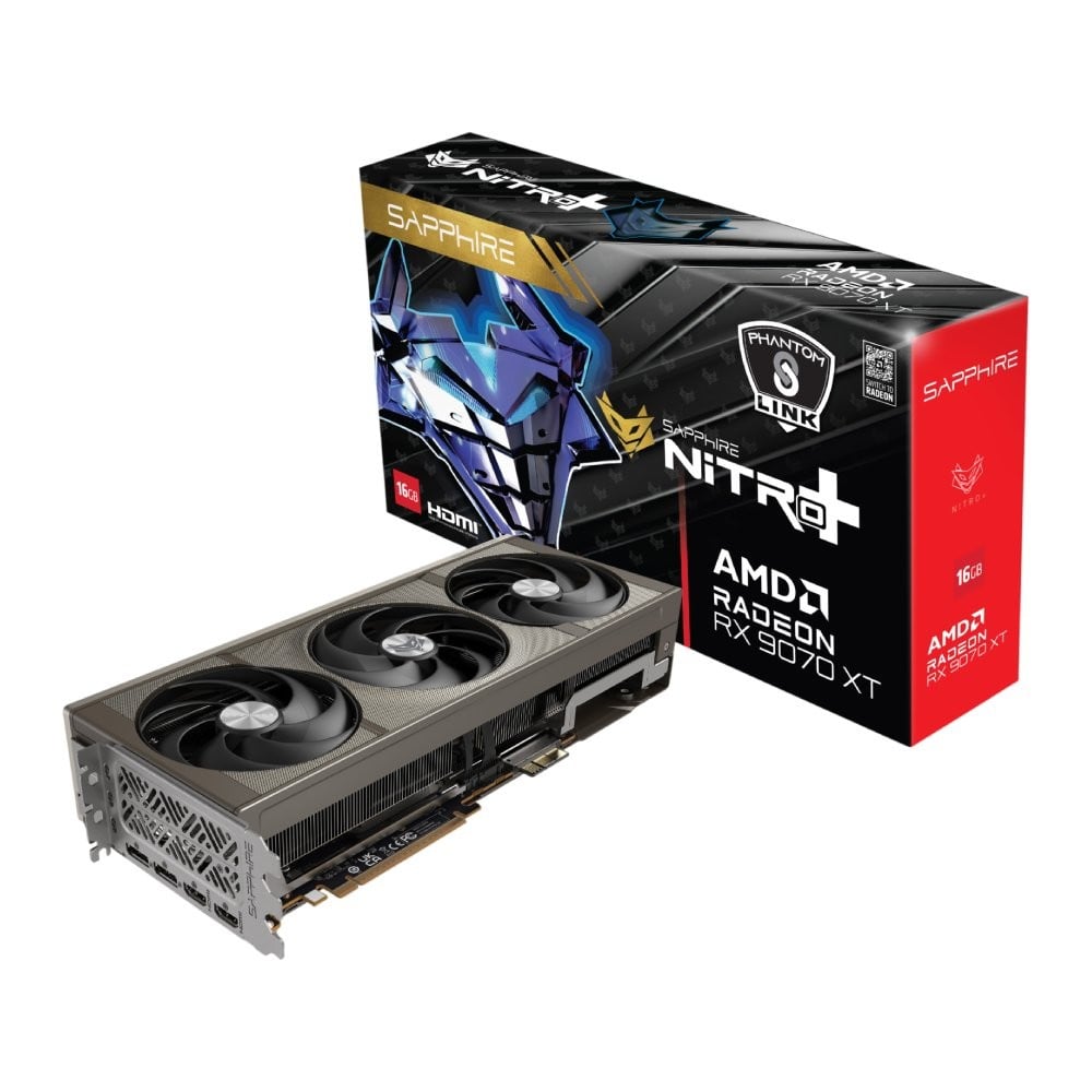 การ์ดจอ SAPPHIRE NITRO+ AMD Radeon RX 9070 XT OC PhantomLink 16GB GDDR6 256-bit