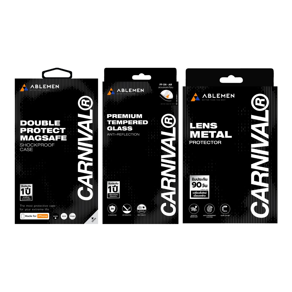 Ablemen x CARNIVAL Box Set ชุดเคสฟิล์ม iPhone 18 Pro Max FF 3X AR Installation Kit with Bag Carnival