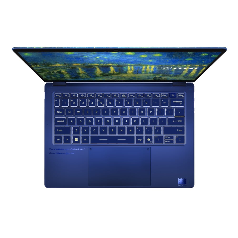โน๊ตบุ๊ค MSI Prestige 14 Flip AI+ 280THY Starry Night Over the Rhone