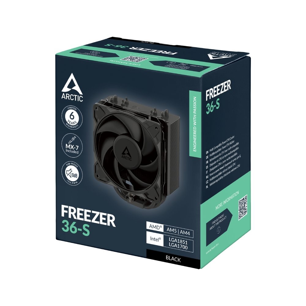 พัดลมซีพียู ARCTIC FREEZER 36-S CPU Air Cooling Black