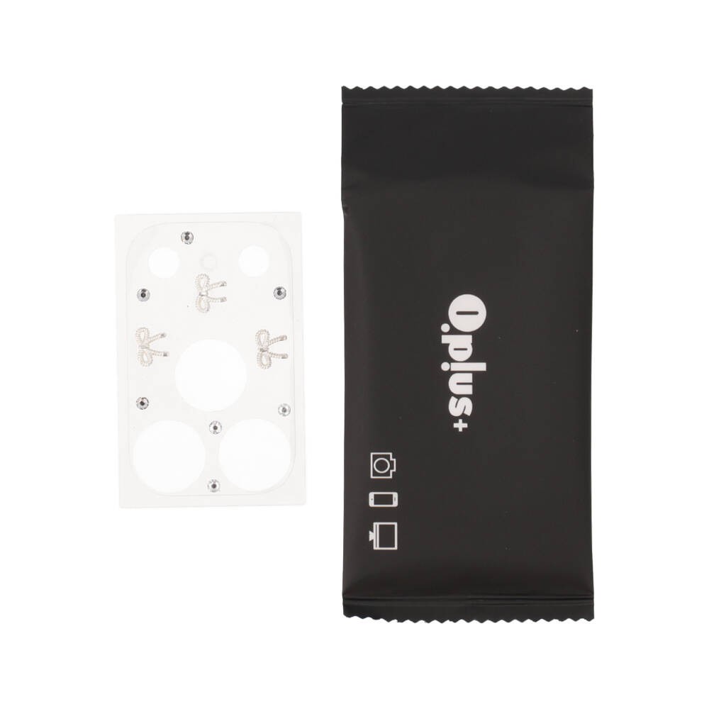 ฟิล์มกันรอยฐานกล้อง QPLUS iPhone 18 Pro/17 Pro Lens Frame Matte Ribbon Charm