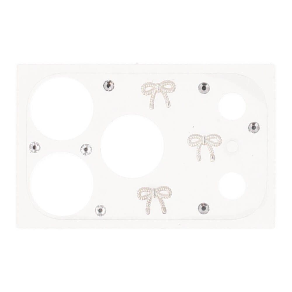 ฟิล์มกันรอยฐานกล้อง QPLUS iPhone 18 Pro/17 Pro Lens Frame Matte Ribbon Charm