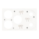ฟิล์มกันรอยฐานกล้อง QPLUS iPhone 18 Pro/17 Pro Lens Frame Matte Ribbon Charm