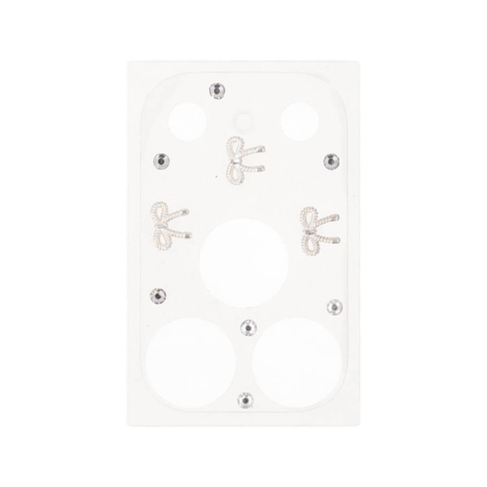 ฟิล์มกันรอยฐานกล้อง QPLUS iPhone 18 Pro/17 Pro Lens Frame Matte Ribbon Charm