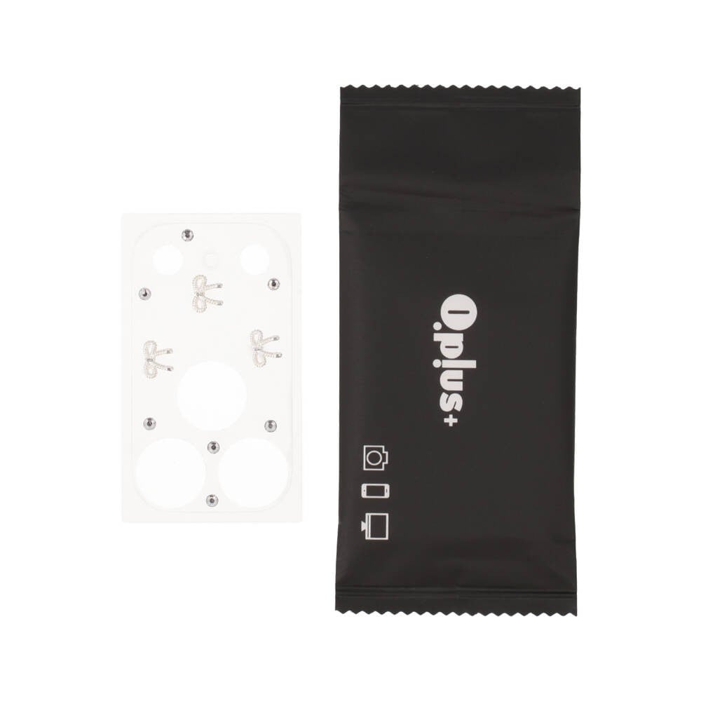 ฟิล์มกันรอยฐานกล้อง QPLUS iPhone 18 Pro Max/17 Pro Max Lens Frame Matte Ribbon Charm