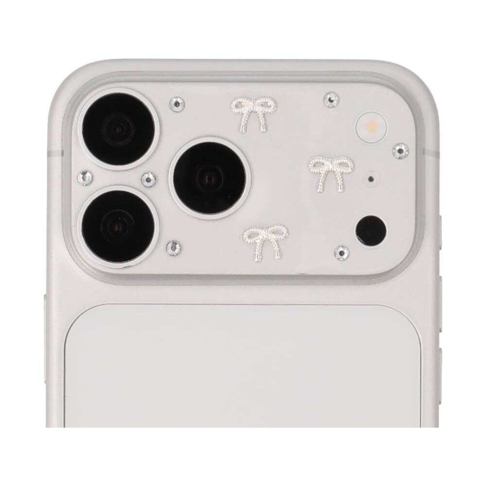 ฟิล์มกันรอยฐานกล้อง QPLUS iPhone 18 Pro Max/17 Pro Max Lens Frame Matte Ribbon Charm