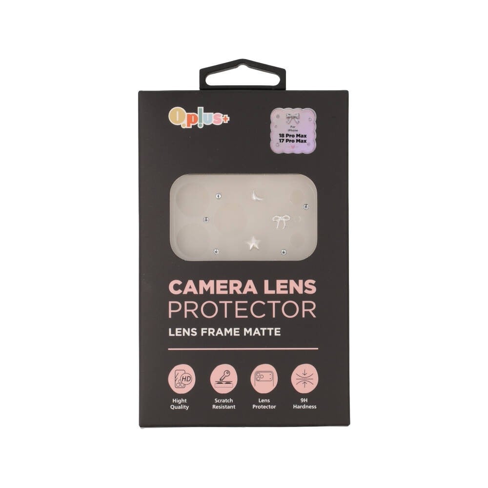 ฟิล์มกันรอยฐานกล้อง QPLUS iPhone 18 Pro Max/17 Pro Max Lens Frame Matte Ribbon Star