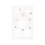 ฟิล์มกันรอยฐานกล้อง QPLUS iPhone 18 Pro/17 Pro Lens Frame Matte Ribbon Star