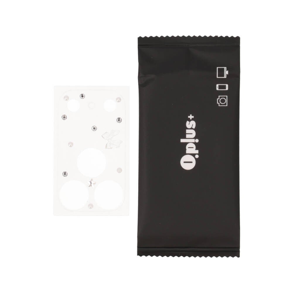 ฟิล์มกันรอยฐานกล้อง QPLUS iPhone 18 Pro Max/17 Pro Max Lens Frame Matte Ribbon Crystal