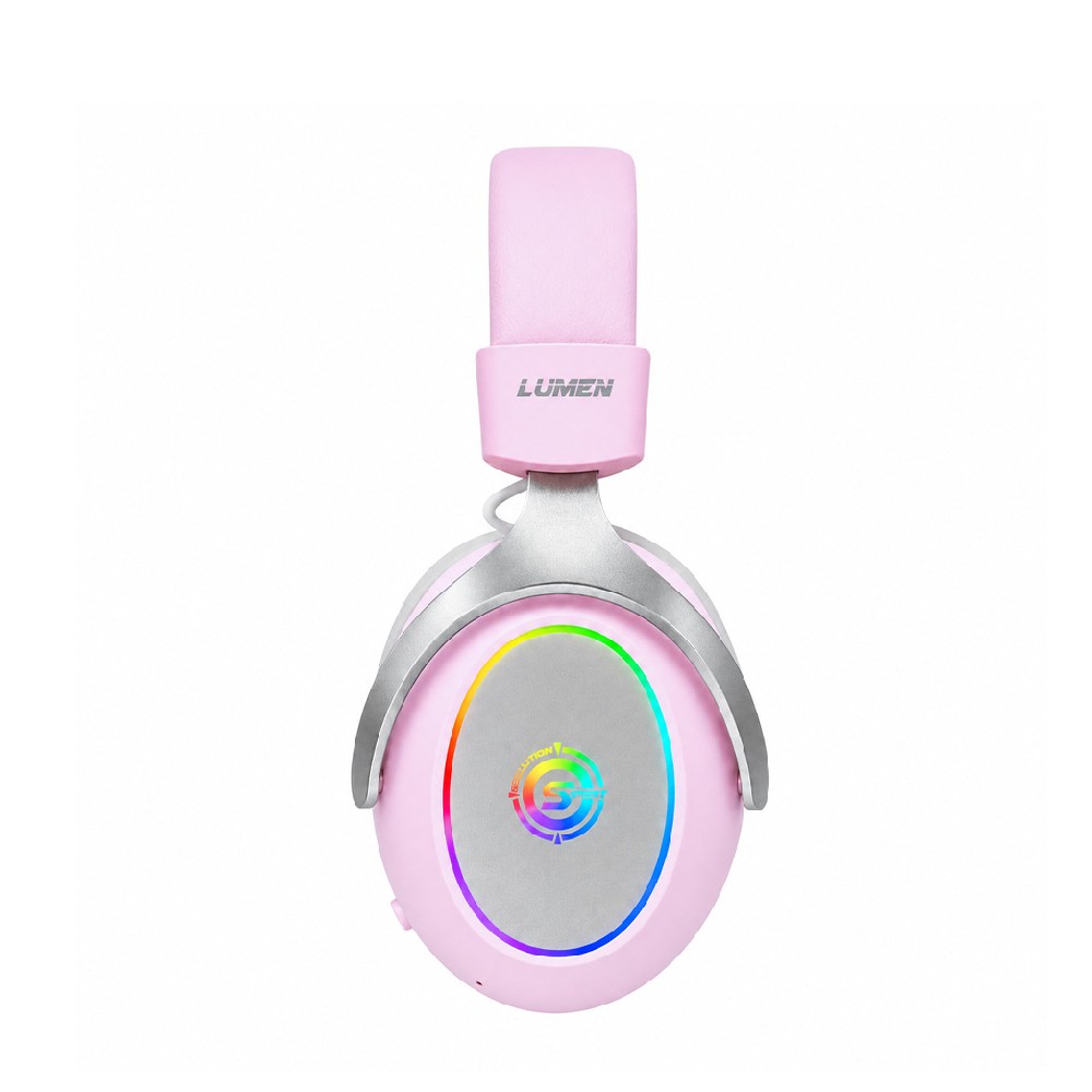 หูฟังเกมมิ่ง Neolution E-sport Gaming Headset LUMEN Tri-mode Pink