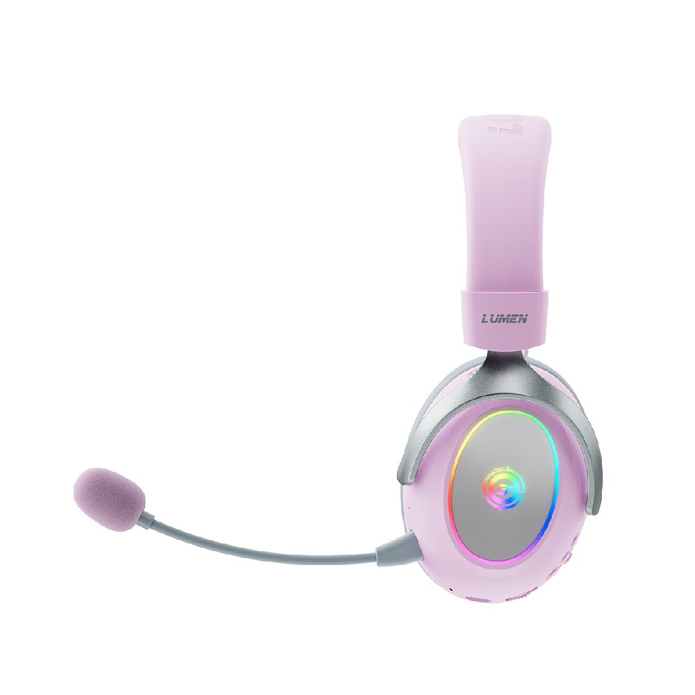 หูฟังเกมมิ่ง Neolution E-sport Gaming Headset LUMEN Tri-mode Pink