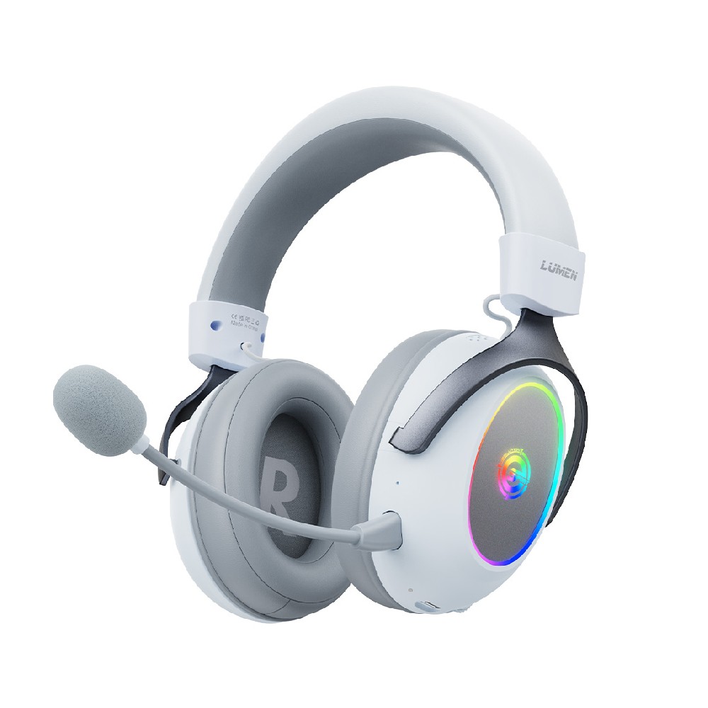 หูฟังเกมมิ่ง Neolution E-sport Gaming Headset LUMEN Tri-mode White