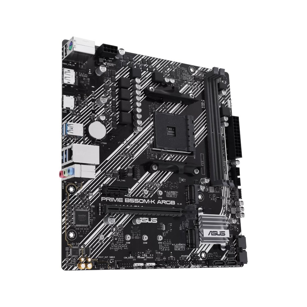 เมนบอร์ด ASUS PRIME B550M-K ARGB DDR4 AM4
