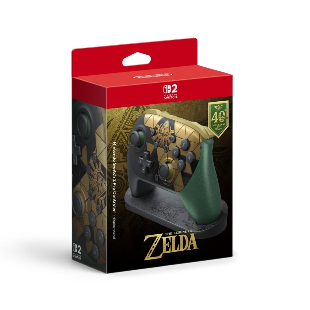 จอยคอนโทรลเลอร์ Nintendo Switch 2 Pro The Legend of Zelda 40th Anniversary Edition