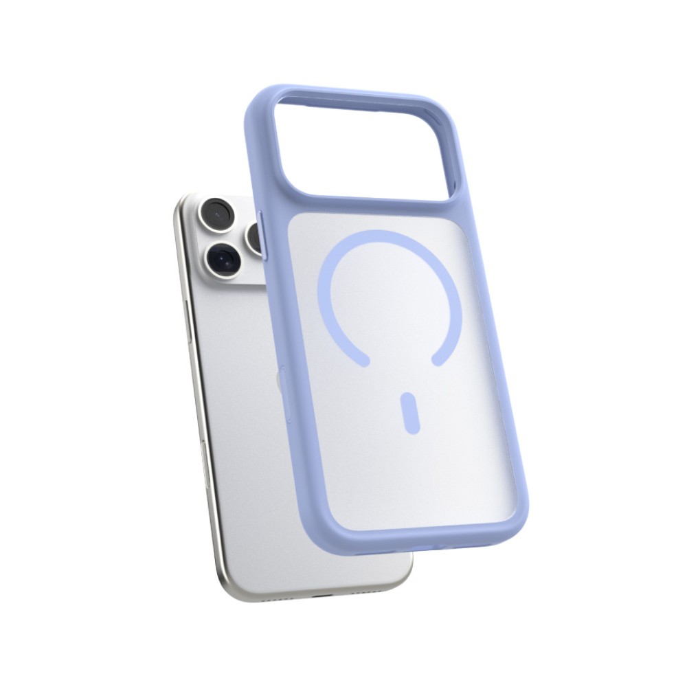 เคส Power Support iPhone 18 Pro Max Air Jacket Mag Hybrid Frost with Camera Button Glacier