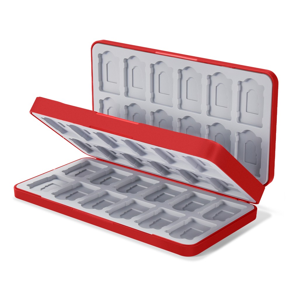 กล่องเก็บตลับเกม FUNLAB Switch Game Storage with 48 Card Slots - Red