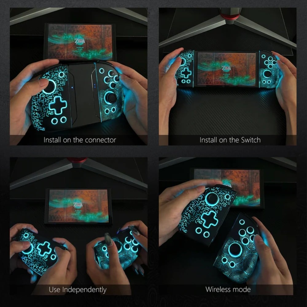 จอยคอนโทรลเลอร์ FUNLAB Luminous Joy-pad - Zonaite Black