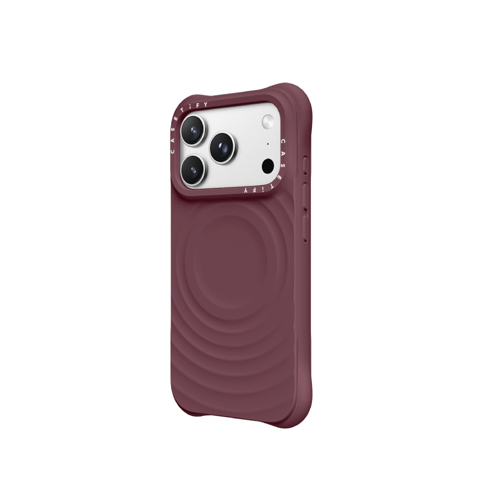 เคส Casetify iPhone 18 Pro Ripple Case Burgundy CTF-38096332-16011699)