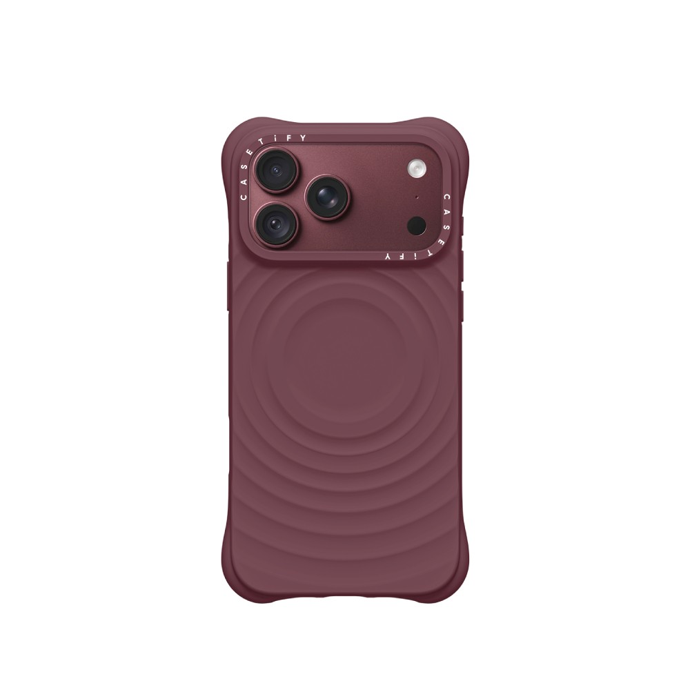 เคส Casetify iPhone 18 Pro Ripple Case Burgundy CTF-38096332-16011699)