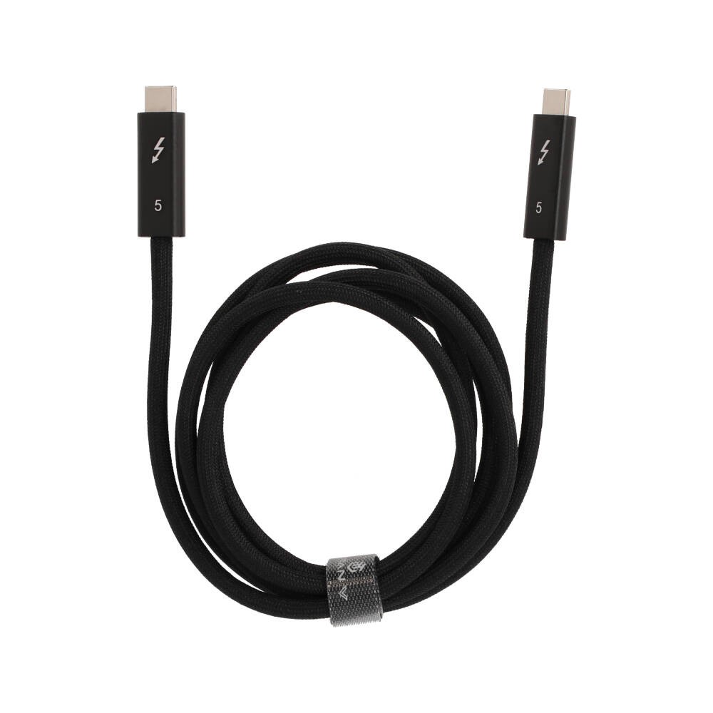 สายชาร์จ TITANV THUNDERBOLT 5 USB-C TO USB-C 240W 1.5M. Knitting Black (TI-C12)