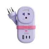 ปลั๊กไฟ Anitech TIS Travel Plug 2200W 1Socket 1.2M USB:1A+2C 17W H9313-PU