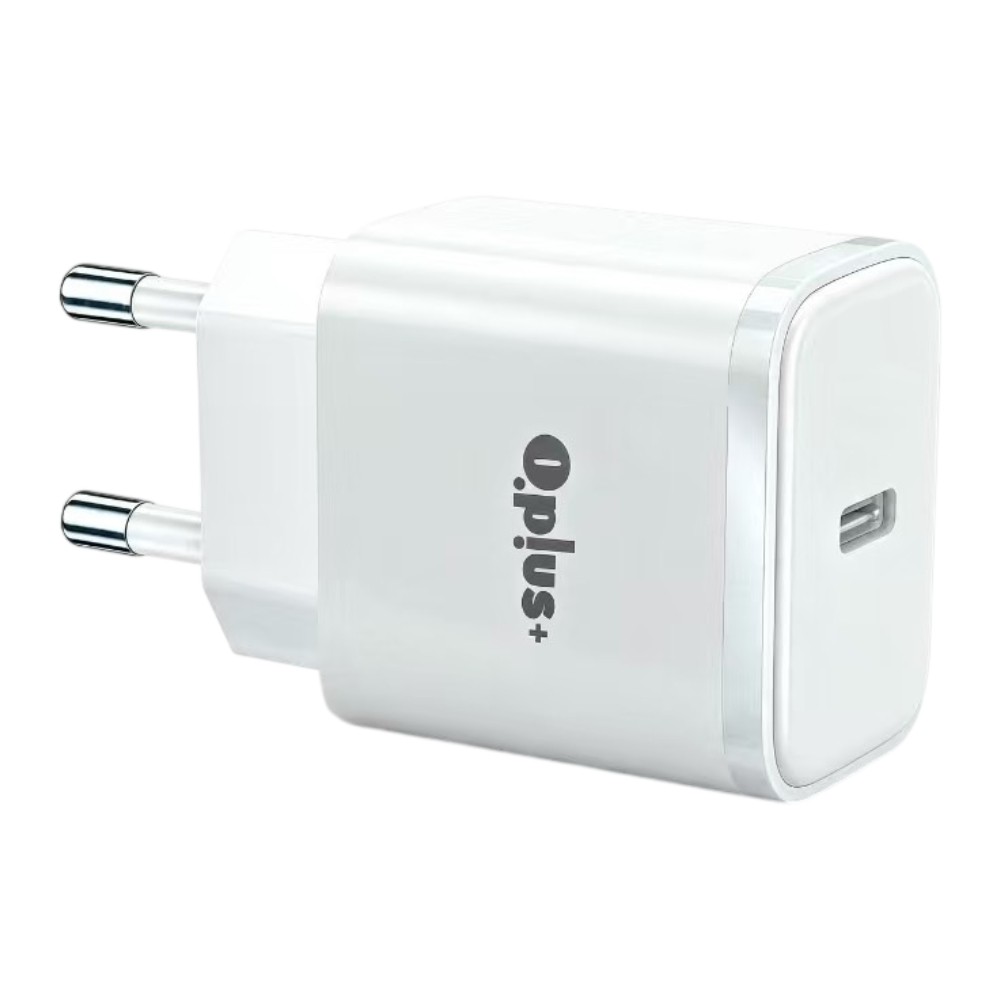อะแดปเตอร์ QPLUS Wall USB Charger 1 USB-C (PD20W) GaN White (AG-201) (TISI)
