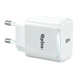 อะแดปเตอร์ QPLUS Wall USB Charger 1 USB-C (PD20W) GaN White (AG-201) (TISI)