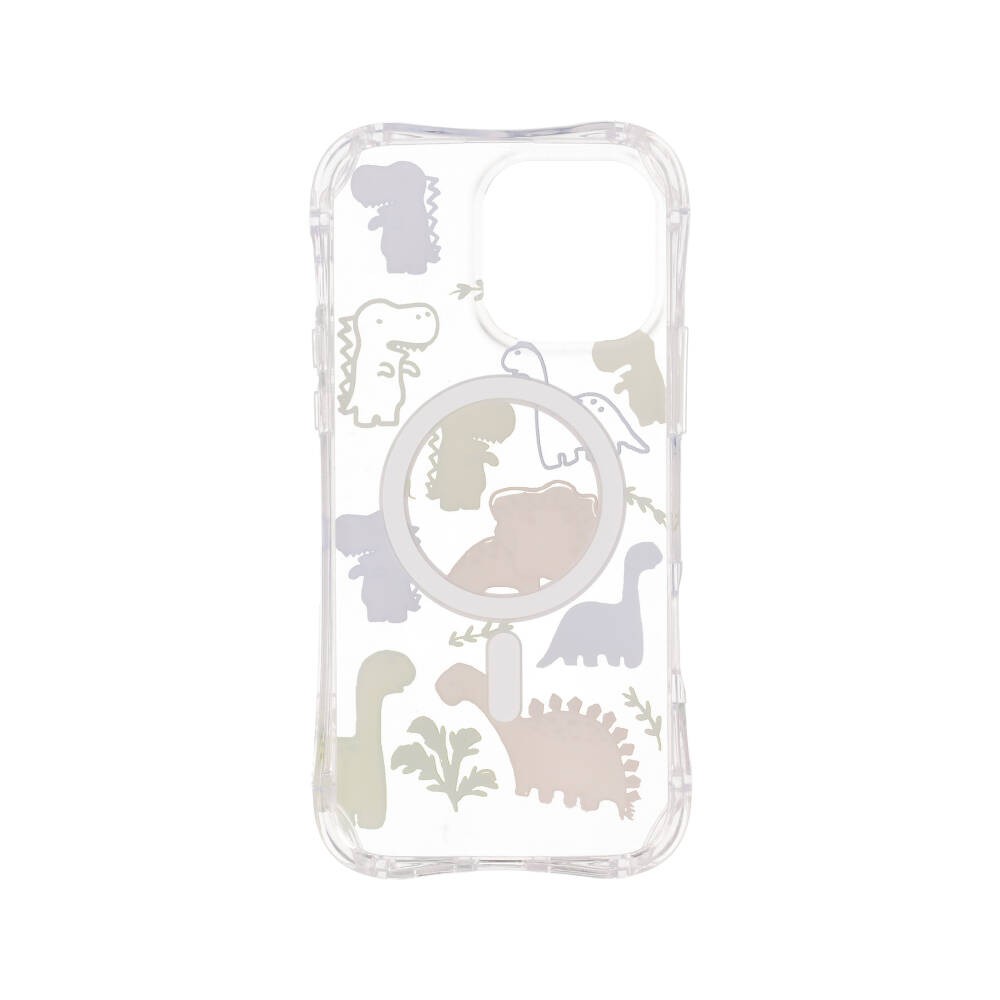 FOX เคส iPhone 12 Pro Max/13 Pro Max/14 Pro Max/15 Pro Max/16 Pro Max Dino Friends Uni Clear