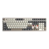 คีย์บอร์ดเกมมิ่ง AULA Gaming Keyboard F108PRO V2 (BEIGE/COFFEE/DRAK GRAY) Panda Switch
