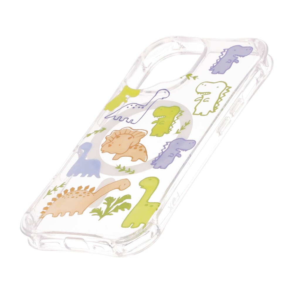 FOX เคส iPhone 12/13/14/15/16 Dino Friends Uni Clear