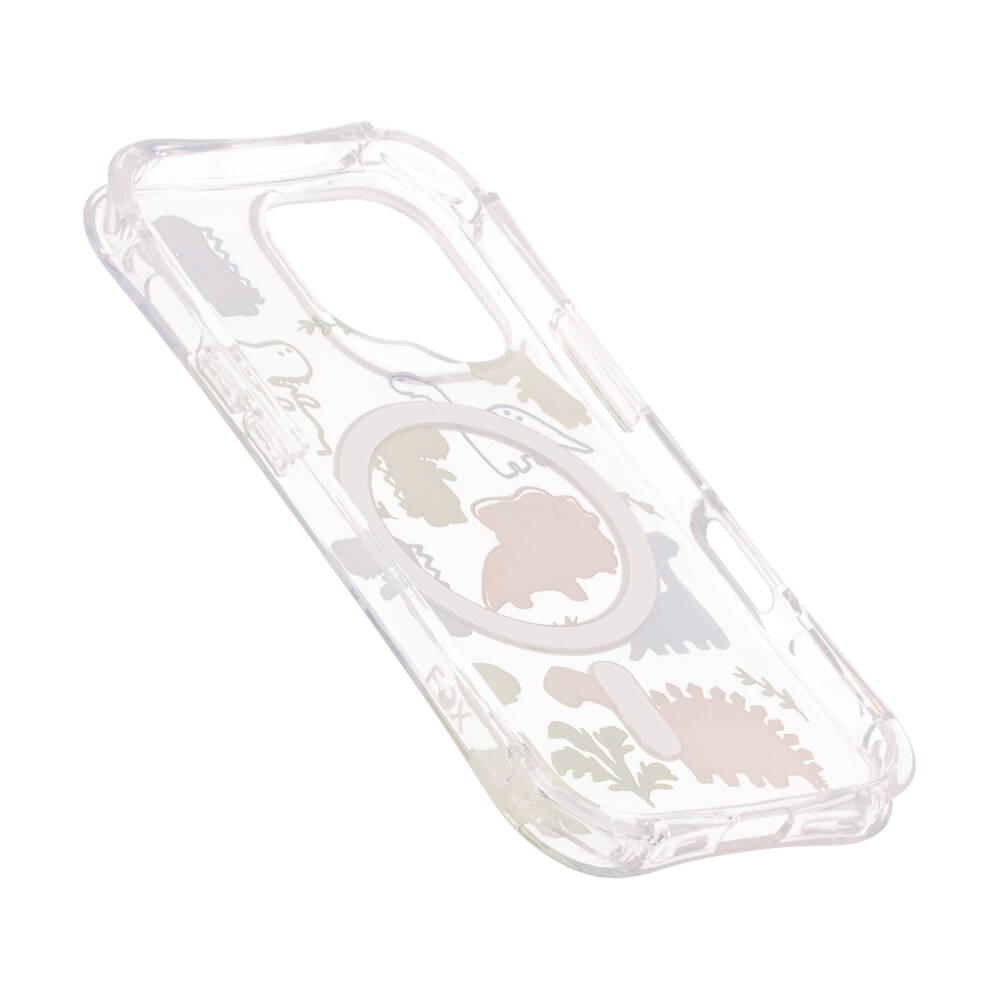 FOX เคส iPhone 12/13/14/15/16 Dino Friends Uni Clear