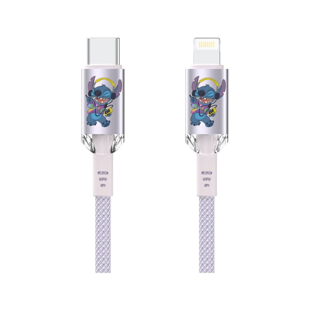 VEGER x Disney สายชาร์จ USB-C to Lightning 27W DATA 1.2M Stitch Purple (S20) (VU-CL25)