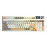 คีย์บอร์ดเกมมิ่ง AULA Gaming Keyboard F98PRO V3 (COFFEE/YELLOW/ORANGE) Bloomfield Switch