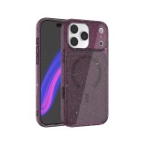 เคส JTLEGEND iPhone 18 Pro Glitter Hybrid Cushion Mag - Burgundy
