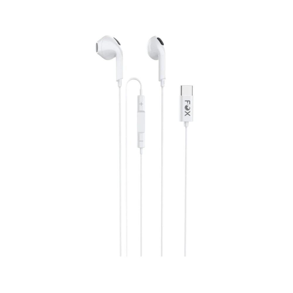 หูฟัง FOX Earbuds with Mic. Type-C FOX-MX1 White