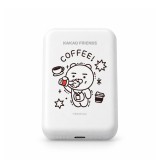 FOX x KAKAO Friends พาวเวอร์แบงค์ Magnetic PD20W 5000 mAh UP0503 (CCC) Life is Hard Coffee White