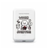 FOX x KAKAO Friends พาวเวอร์แบงค์ Magnetic PD20W 5000 mAh UP0503 (CCC) Life is Hard Work Overtime White