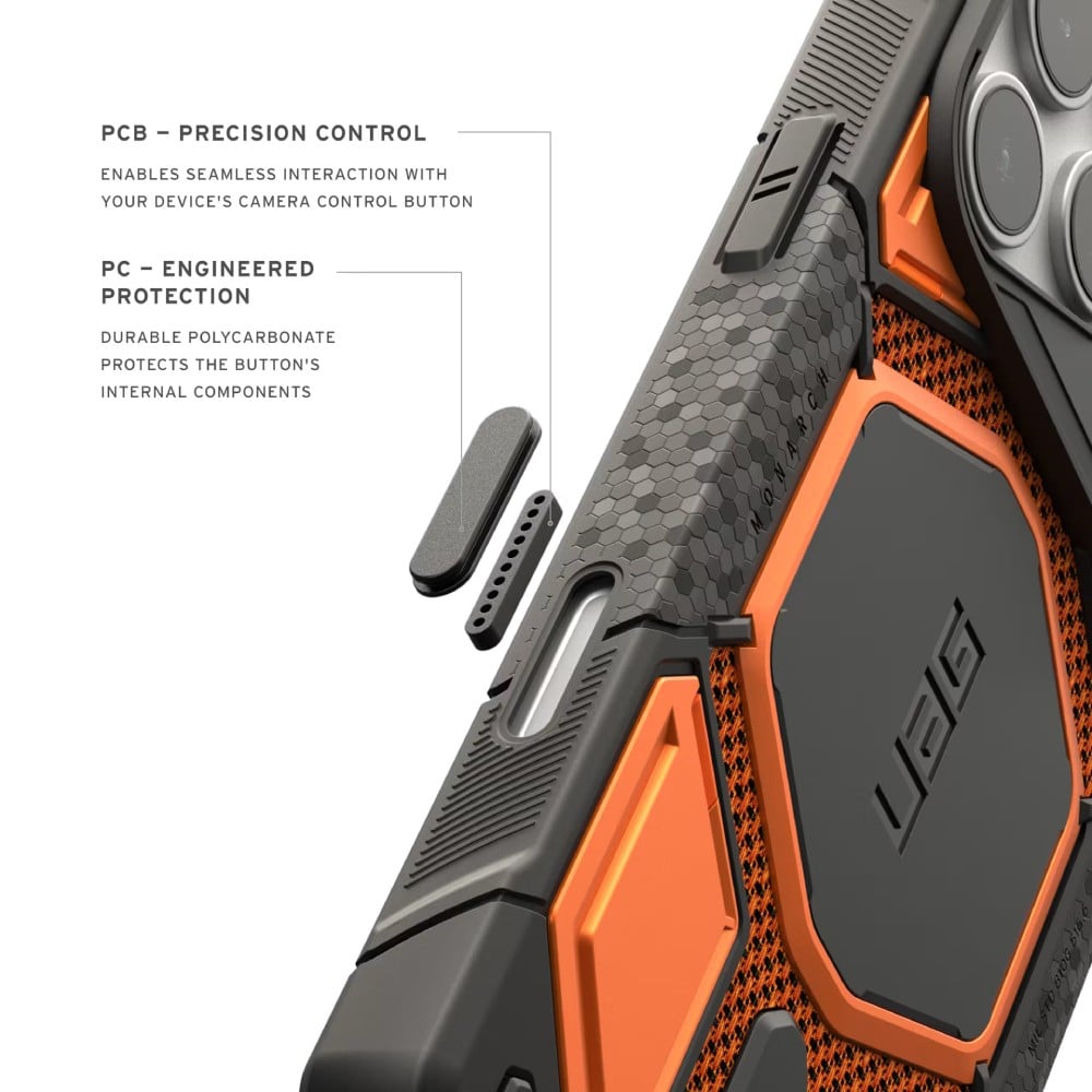 เคส UAG iPhone 18 Pro Monarch Pro - Kevlar Burnt Orange