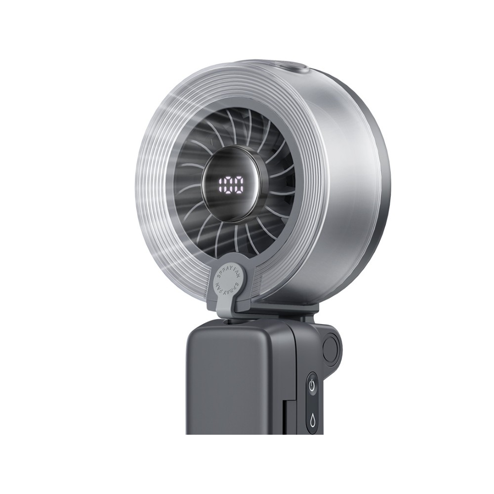 พัดลมพกพา MCDODO Chill U01 Foldable Clip-On Misting Fan Gray