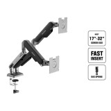 แขนจับจอมอนิเตอร์ ERGONOZ Dual Monitor Arm(EGN-ZEN-0-D-B) Black