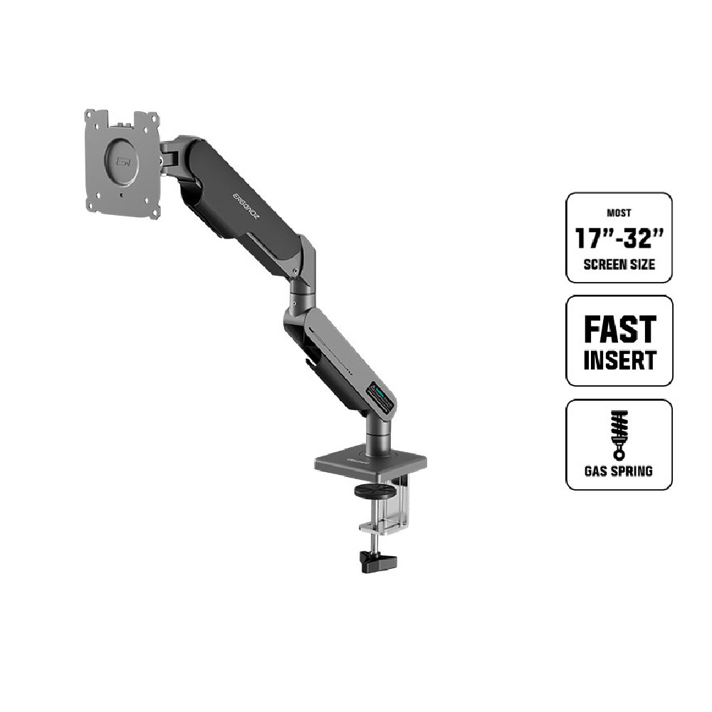 แขนจับจอมอนิเตอร์ ERGONOZ Monitor Arm (EGN-ZEN-0-S-B) Black
