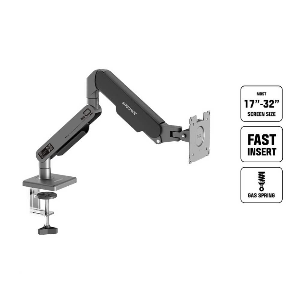 แขนจับจอมอนิเตอร์ ERGONOZ Monitor Arm (EGN-ZEN-0-S-B) Black
