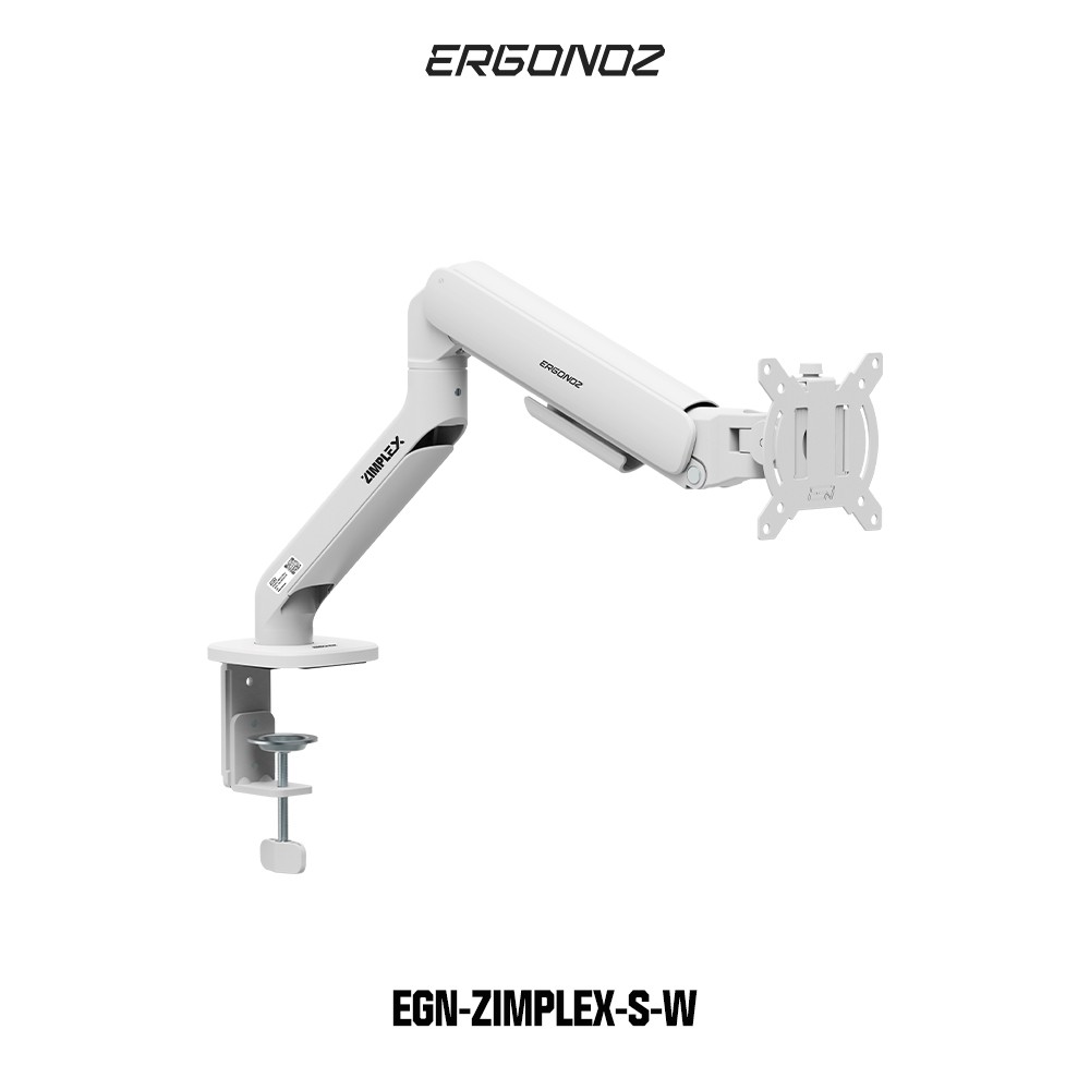 แขนจับจอมอนิเตอร์ ERGONOZ ZIMPLEX Single Monitor Arm (EGN-ZIMPLEX-S-W) White