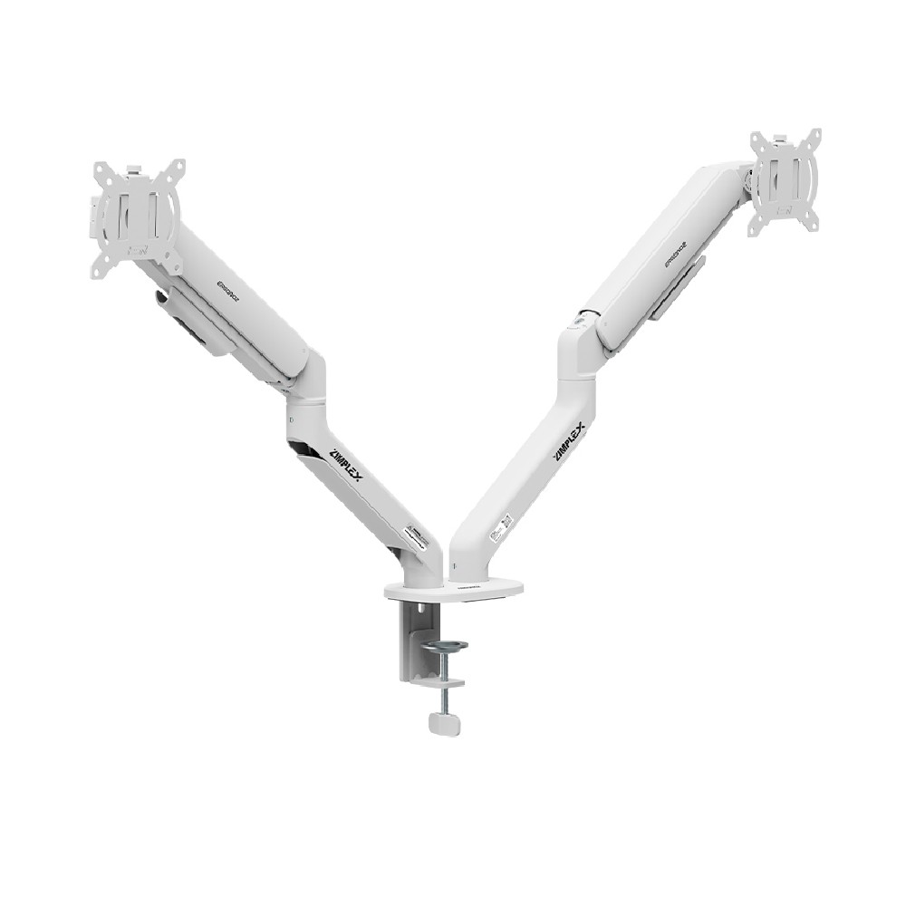 แขนจับจอมอนิเตอร์ ERGONOZ ZIMPLEX Twin Monitor Arm (EGN-ZIMPLEX-D-W) White