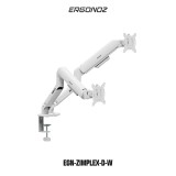 แขนจับจอมอนิเตอร์ ERGONOZ ZIMPLEX Twin Monitor Arm (EGN-ZIMPLEX-D-W) White
