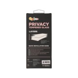 ฟิล์มกันรอย QPLUS iPhone 18 Pro Tempered Glass Privacy Full Coverage Easy Install